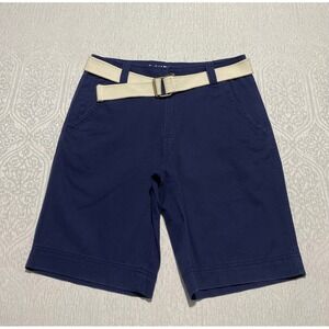 Mossimo Supply Co. Mens‎ Blue Shorts  W 30 Belted Chino Casual